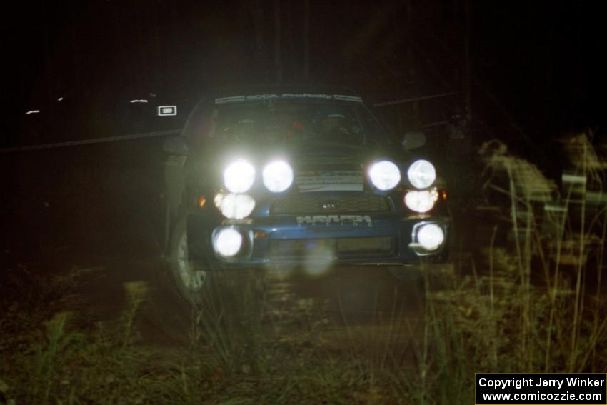 Mark Utecht / Jeff Secor Subaru WRX on SS3, Estes Lake.