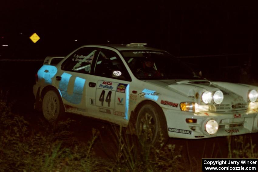 Henry Krolikowski / Cindy Krolikowski Subaru WRX on SS3, Estes Lake.