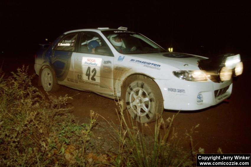 Eric Burmeister / Dave Shindle Mazda Protege MP3 on SS3, Estes Lake.