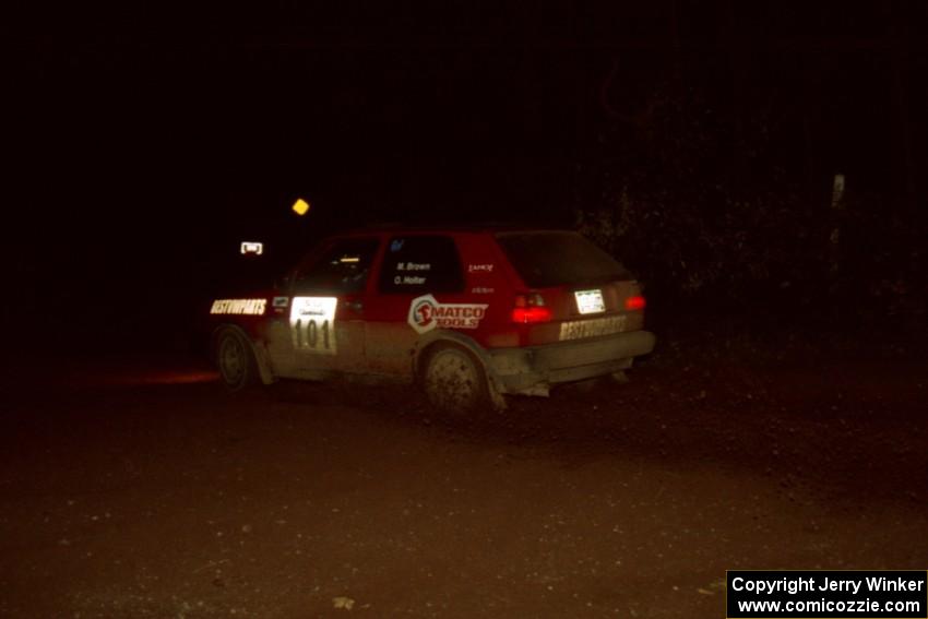 Mark Brown / Ole Holter VW GTI on SS3, Estes Lake.