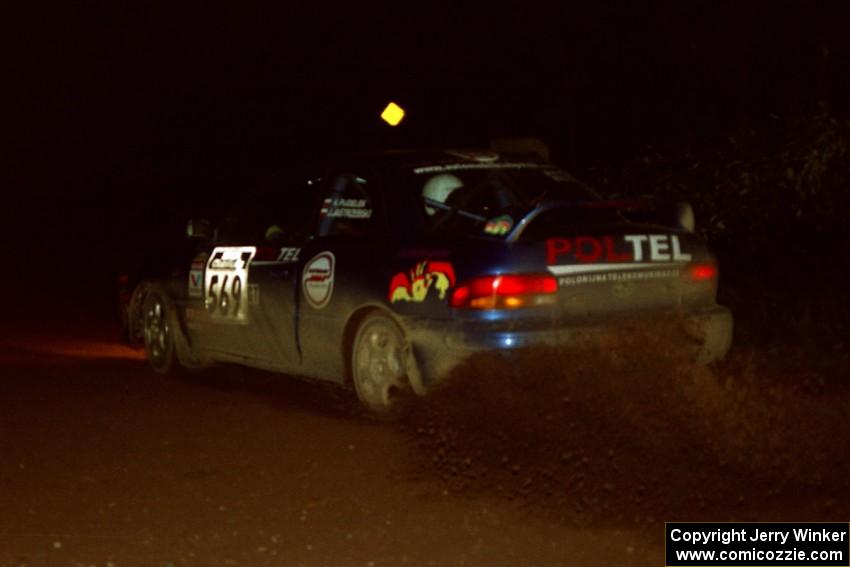 Kazimierz Pudelek / Janusz Jastrzebski Subaru Impreza on SS3, Estes Lake.