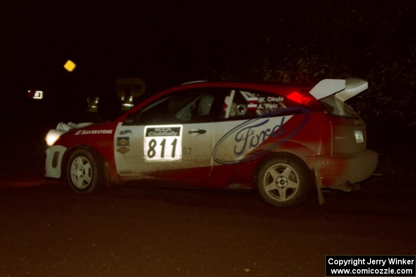 Wojtek Okula / Adam Pelc Ford Focus on SS3, Estes Lake.