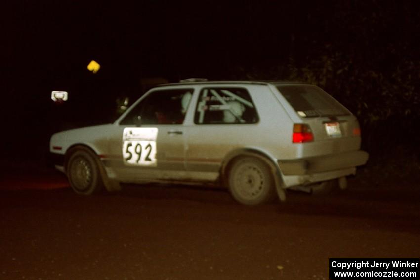 Justin Pritchard / Andre Prasad VW Golf on SS3, Estes Lake.