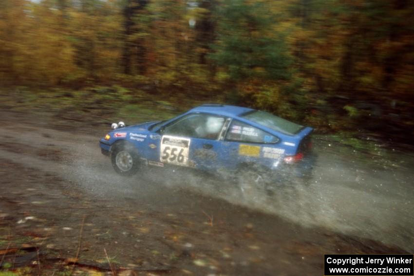 Spencer Prusi / Chuck Kinnunen Honda CRX on SS8, Gratiot Lake.