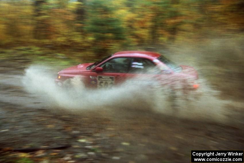 Bryan Pepp / Jerry Stang Subaru WRX on SS8, Gratiot Lake.