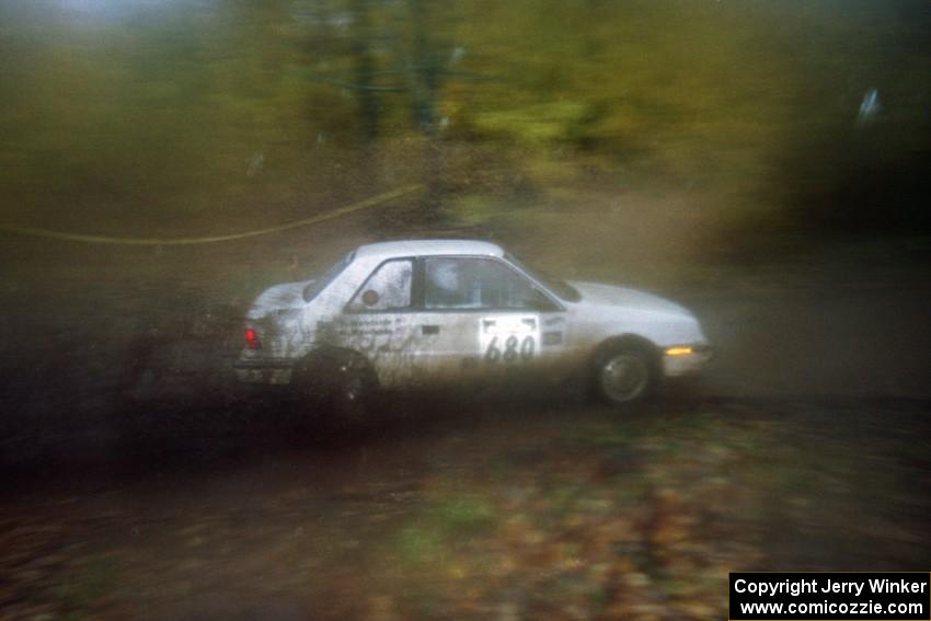 Greg Woodside / Tom Woodside Dodge Shadow on SS8, Gratiot Lake.
