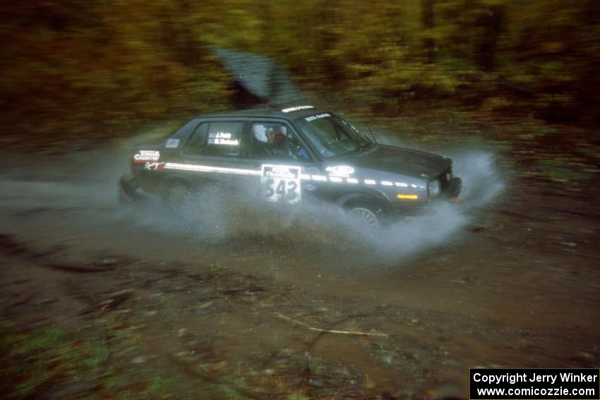 Mike Merbach / Jeff Feldt VW Jetta on SS8, Gratiot Lake.