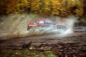 Pete Hascher / Scott Rhoades Nissan Sentra SE-R on SS8, Gratiot Lake.