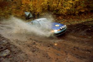 Adam Markut / John Nordlie Eagle Talon TSi on SS8, Gratiot Lake.