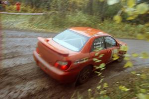 Matthew Johnson / Marc Goldfarb Subaru WRX on SS13, Burma II.