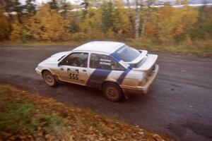 Colin McCleery / Nancy McCleery Ford Merkur XR4Ti on SS13, Burma II.