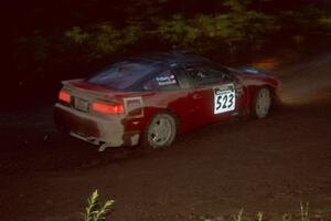 Cary Kendall / Scott Friberg Eagle Talon at the first corner of SS15, Gratiot Lake II.