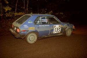 Dave Sterling / Stacy Sterling Dodge Omni GLH-S at the first corner of SS15, Gratiot Lake II.