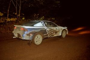 Matt Huuki / Josh Van Den Heuvel Eagle Talon TSi at the first corner of SS15, Gratiot Lake II.