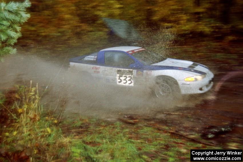 Paul Ritchie / Drew Ritchie Mitsubishi Eclipse on SS8, Gratiot Lake.