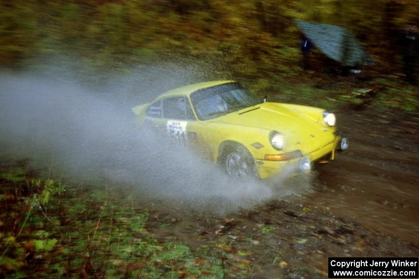 Ryan Johnson / Matt Himes Porsche 911 on SS8, Gratiot Lake.