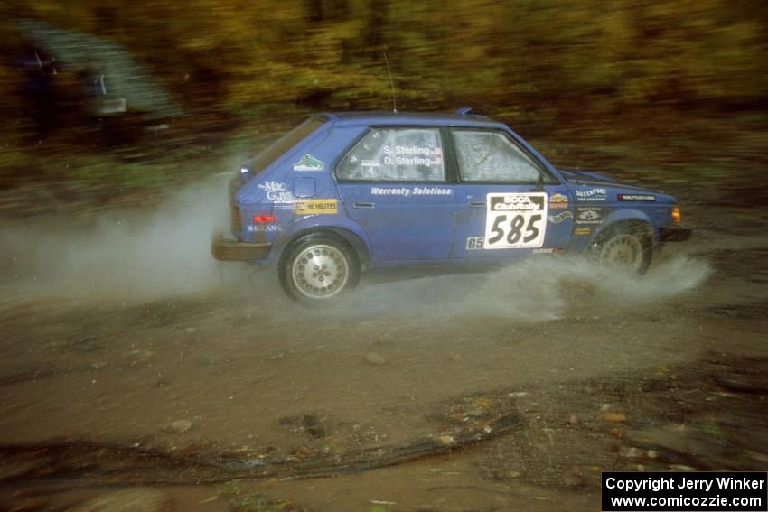 Dave Sterling / Stacy Sterling Dodge Omni GLH-S on SS8, Gratiot Lake.