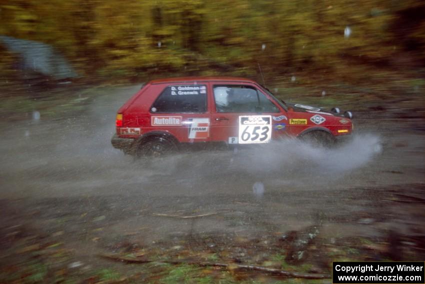 Dave Grenwis / Dan Goldman VW GTI on SS8, Gratiot Lake.