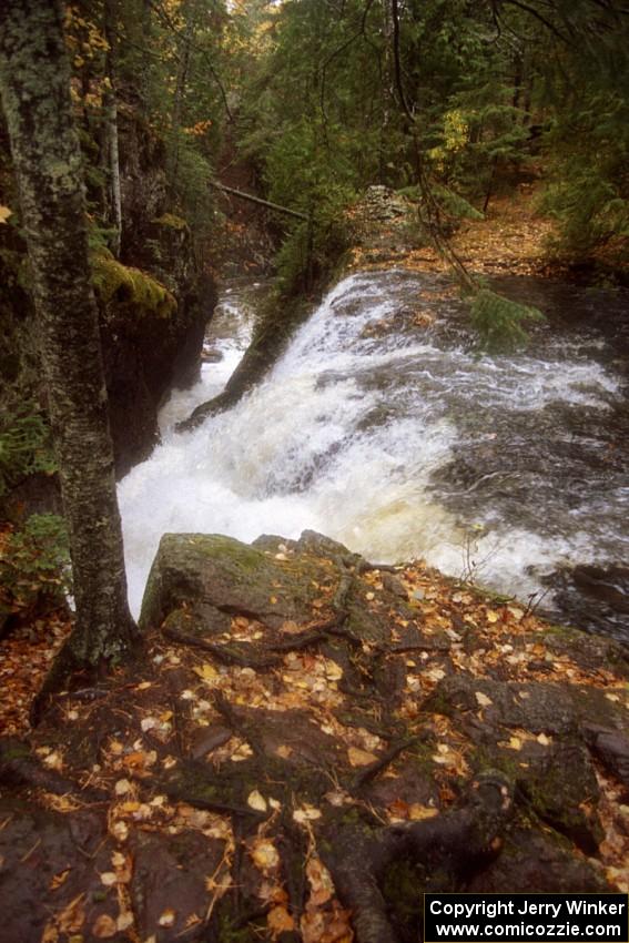 Manganese Falls just off the road near the flying finish of the Burma stage.