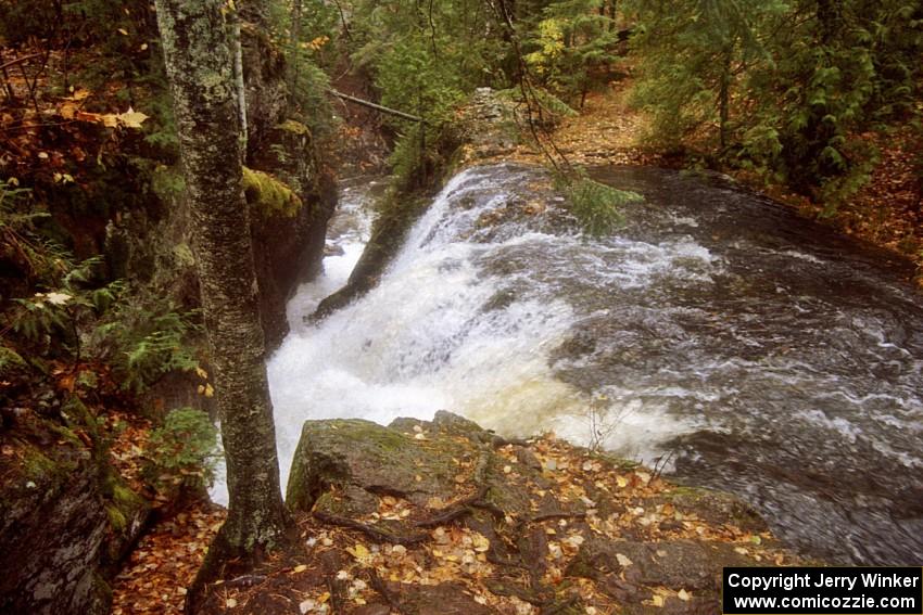 Manganese Falls just off the road near the flying finish of the Burma stage.