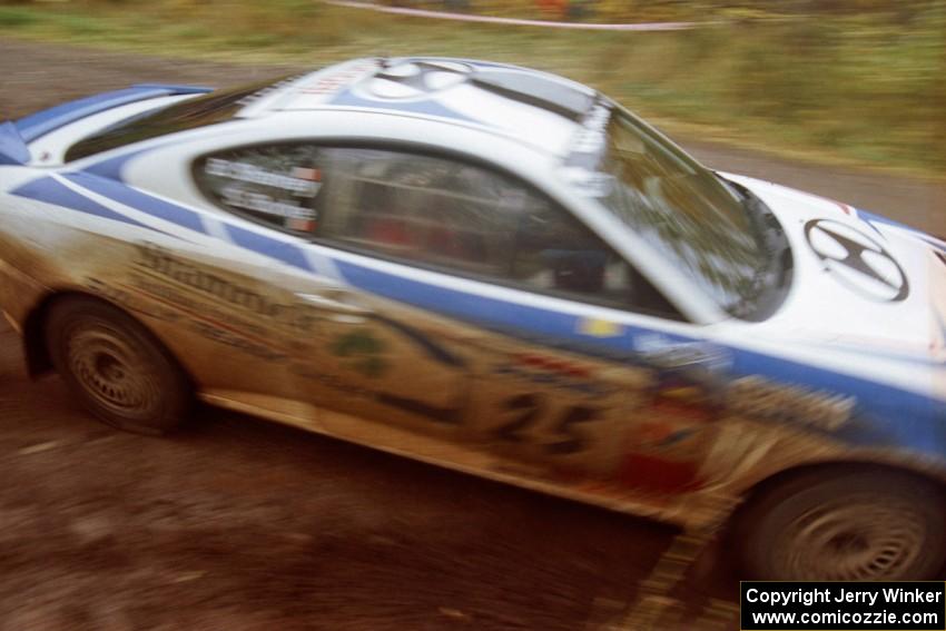 Seamus Burke / Brian Sharkey Hyundai Tiburon on SS13, Burma II.