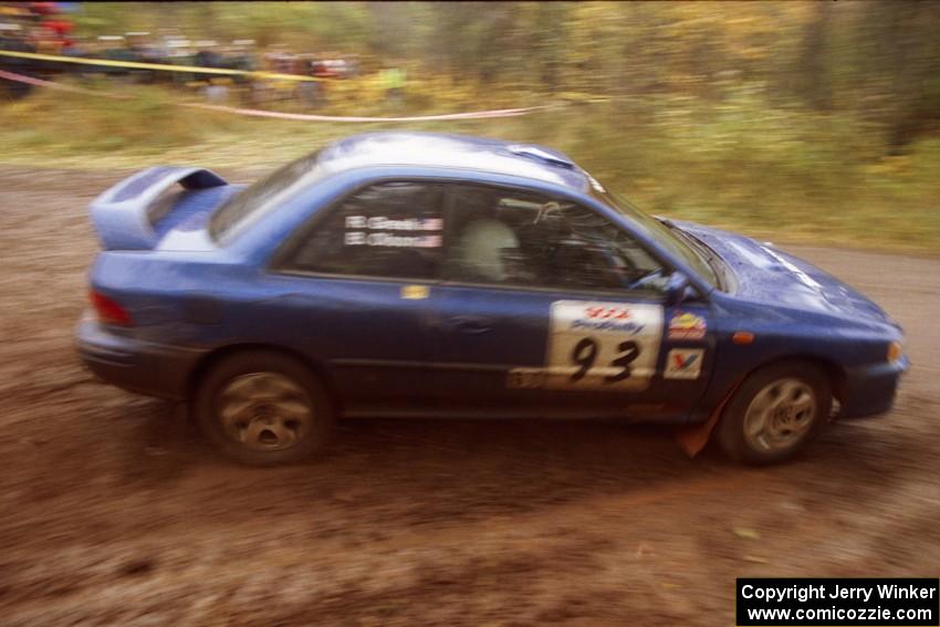 Bob Olson / Rebecca Greek Subaru Impreza 2.5RS on SS13, Burma II.