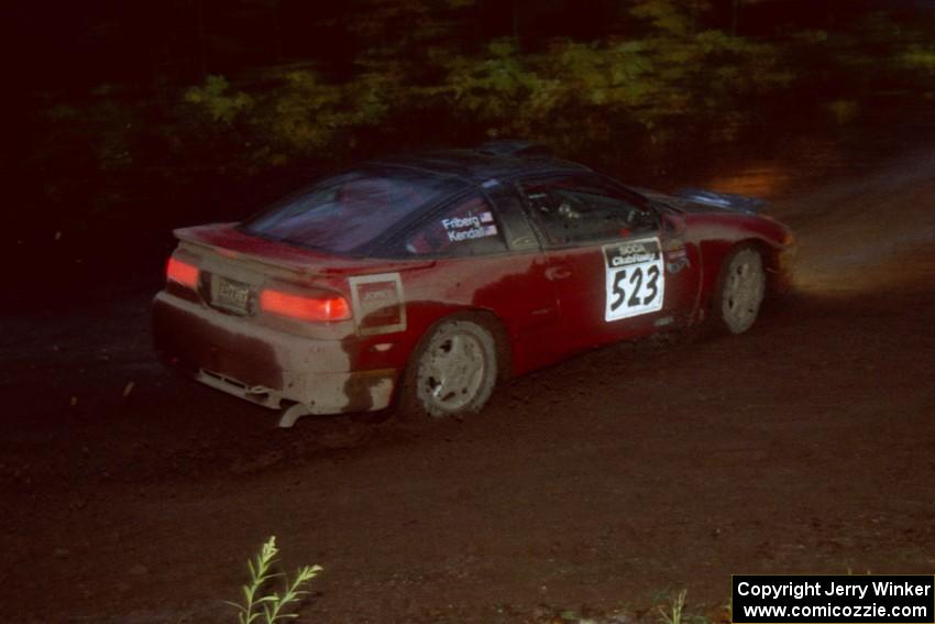 Cary Kendall / Scott Friberg Eagle Talon at the first corner of SS15, Gratiot Lake II.