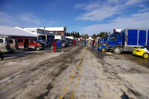 Downtown Lewiston before the start of the rally.