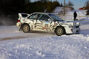 Matt Iorio / Ole Holter	Subaru Impreza at a hairpin on the ranch stage.