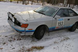 Eric Langbein / Jeremy Wimpey Toyota All-Trac takes an easy approach to a left-hander on the ranch stage.