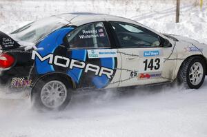 Chris Whiteman / Mike Rossey Dodge SRT-4 on the first stage of day two.