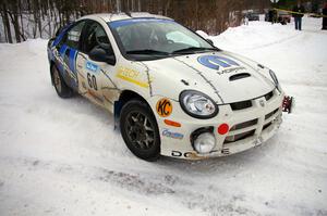 Bruce Davis / Jimmy Brandt Dodge SRT-4 drift through a right-hander on day two.