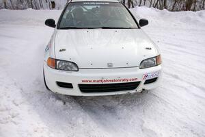 Matt Johnston / Alex Kihurani Honda Civic gets close at a 90-right on day two.