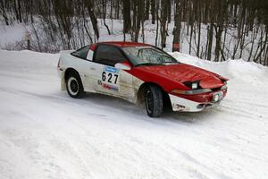 Marcin Kowalski / Marek Cichocki at a right-hander in their Mitsubishi Eclipse.