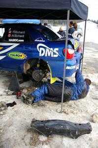 Pat Richard / Nathalie Richard Subaru WRX STi gets repairs after hitting a tree while backwards.