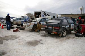 Chris Whiteman / Mike Rossey Dodge SRT-4, Henry Krolikowski / Cindy Krolikowski Subaru WRX, Tom Ottey / Pam McGarvey Mazda 323GT