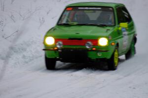 Karen Purzycki / Bob Pierce on a straight in their Ford Fiesta.