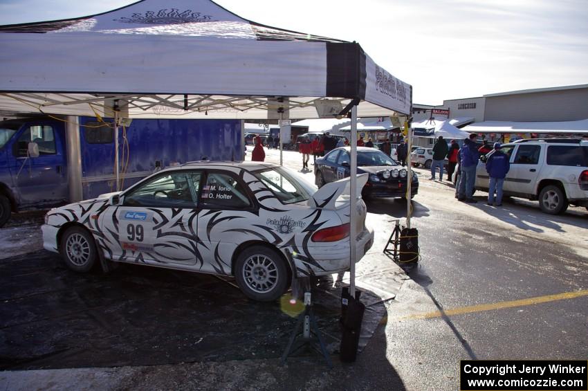 Matt Iorio / Ole Holter	Subaru Impreza during the pre-event ceremonies in Lewiston.