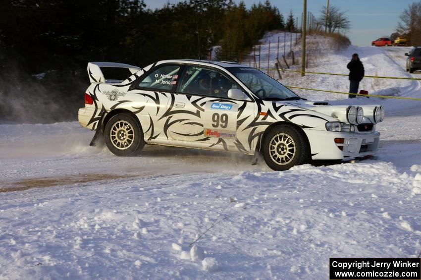 Matt Iorio / Ole Holter	Subaru Impreza at a hairpin on the ranch stage.
