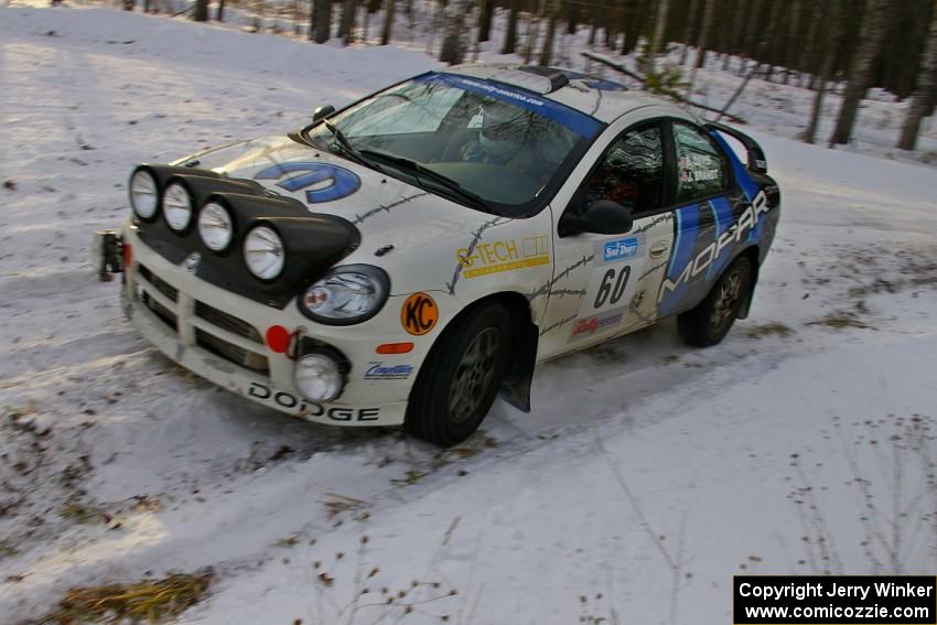 Bruce Davis / Jimmy Brandt Dodge SRT-4 on the ranch stage on day one.