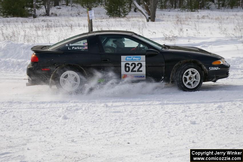 Larry Parker / Ray Summers Eagle Talon on the first stage of day two.