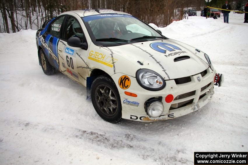 Bruce Davis / Jimmy Brandt Dodge SRT-4 drift through a right-hander on day two.