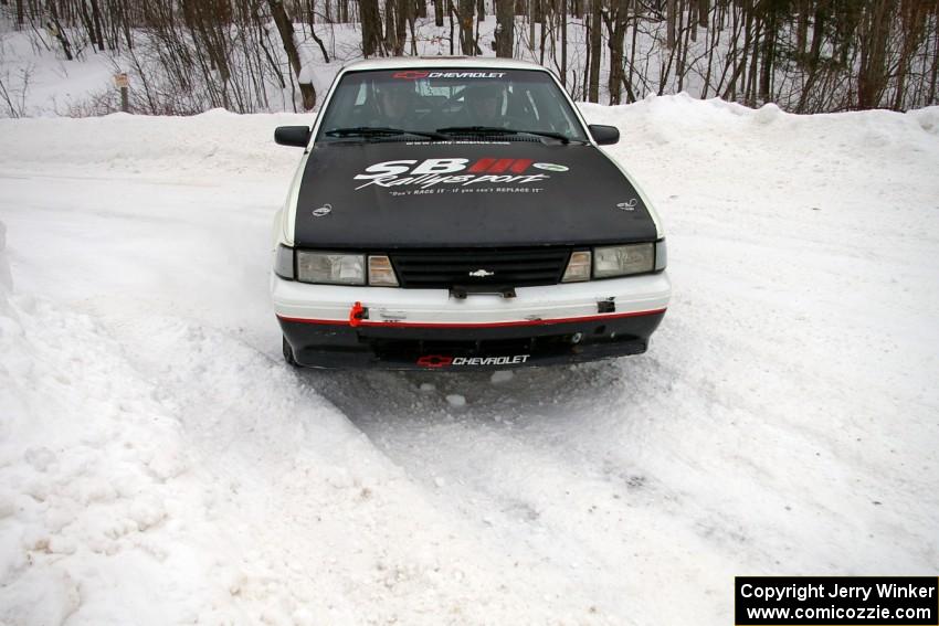 Joel Sanford / Jeff Hribar Chevy Cavalier drifts perfectly on a right-hander on day two.