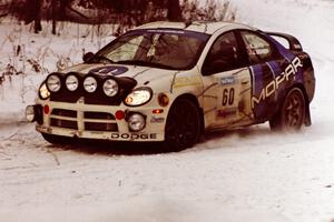 The Bruce Davis / Jimmy Brandt Dodge SRT-4 exits a hard-right near the end of day two of the rally.