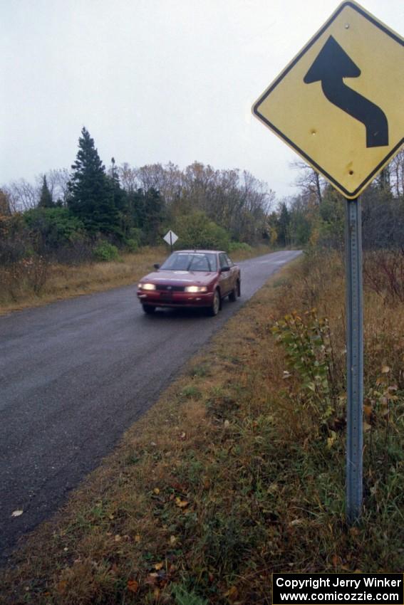 Silas Himes / Jake Himes Nissan Sentra SE-R on SS13, Burma II.