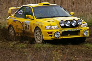 Al Kintigh / Heidi Meyers Subaru Impreza at the Parkway Forest Rd. chicane.