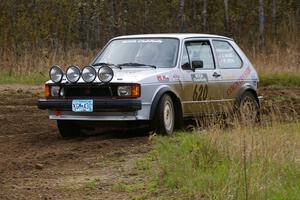 Chris Wilke / Mike Wren VW Rabbit at the Parkway Forest Rd. chicane.
