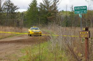 Bob Cutler / John Atsma Mazda RX-7 prepares for the chicane on Parkway Forest Rd.