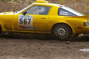 Bob Cutler / John Atsma Mazda RX-7 exits the chicane on Parkway Forest Rd.