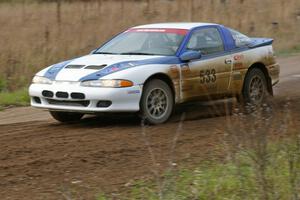 Paul Ritchie / Drew Ritchie Mitsubishi Eclipse GSX enters the chicane on Parkway Forest Rd.